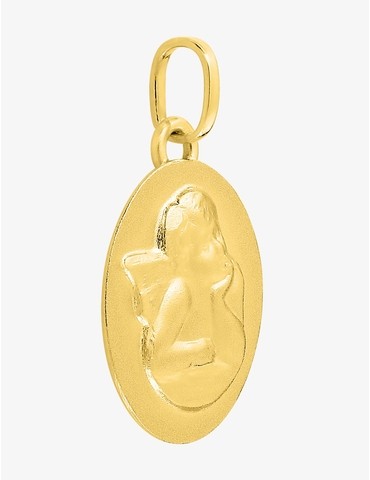 Pendentif médaille ange or...