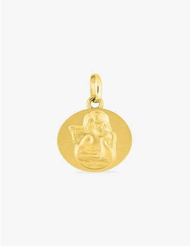 Pendentif médaille ange or...