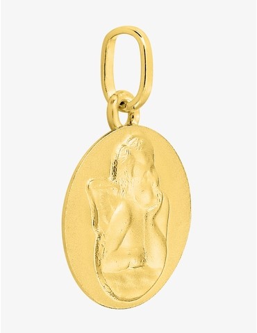 Pendentif médaille ange or...