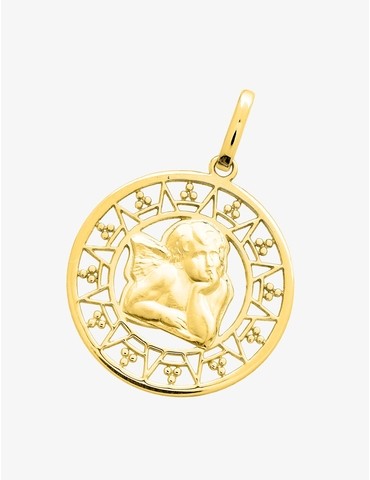 Pendentif médaille fantaise...
