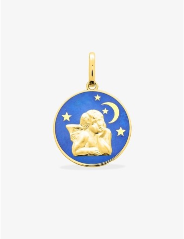 Pendentif médaille ange or...