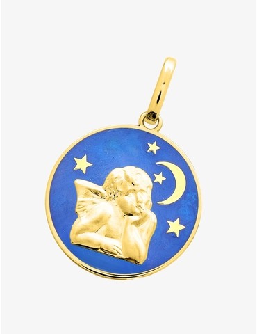 Pendentif médaille ange or...