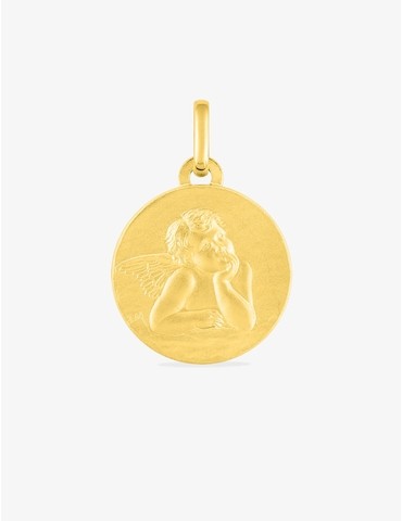 Pendentif médaille ange or...