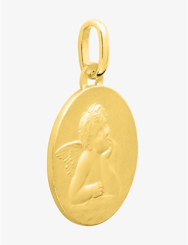 Pendentif médaille ange or...