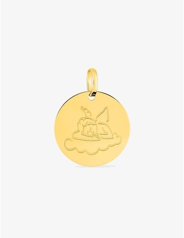 Pendentif médaille ange...