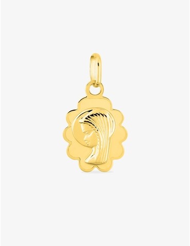 Pendentif médaille vierge...