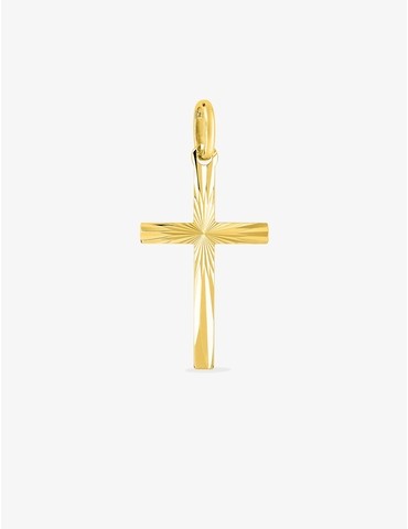 Pendentif croix or jaune...