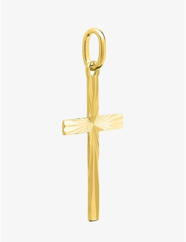 Pendentif croix or jaune...