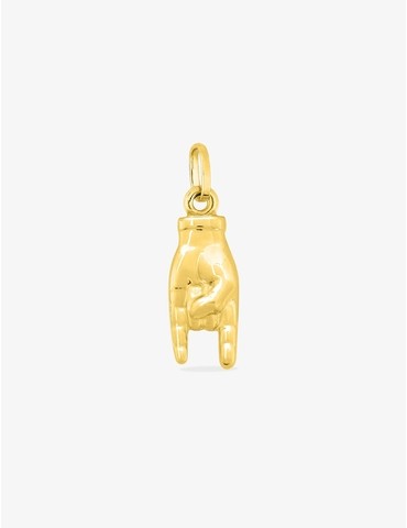 Pendentif main signe rock...