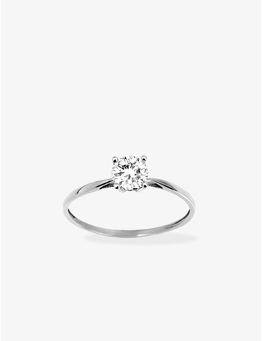 Bague solitaire argent...