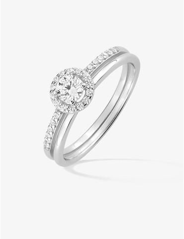 Bague double anneau argent...
