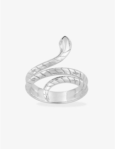 Bague serpent argent rhodié...