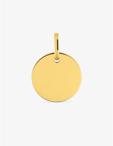 Pendentif jeton or jaune...