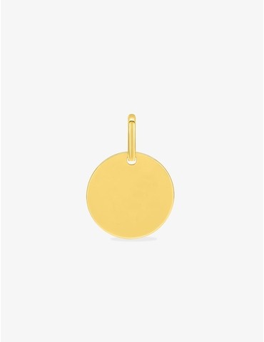 Pendentif jeton or jaune...