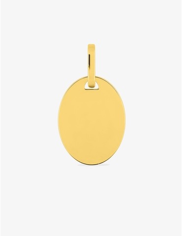 Pendentif plaque ovale or...