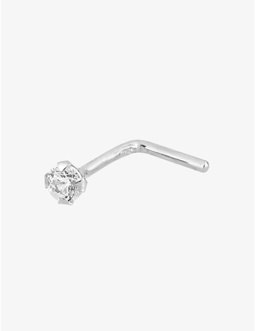 Piercing de nez or blanc...