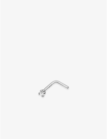 Piercing de nez or blanc...