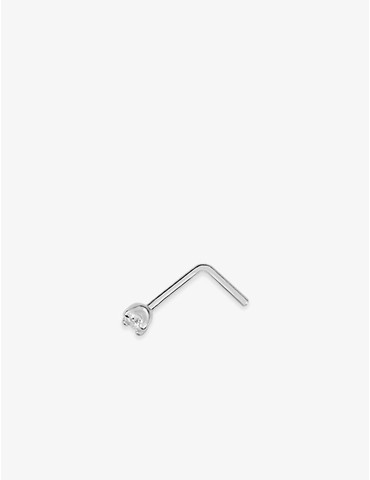 Piercing de nez or blanc...