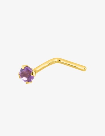 Piercing de nez or jaune...
