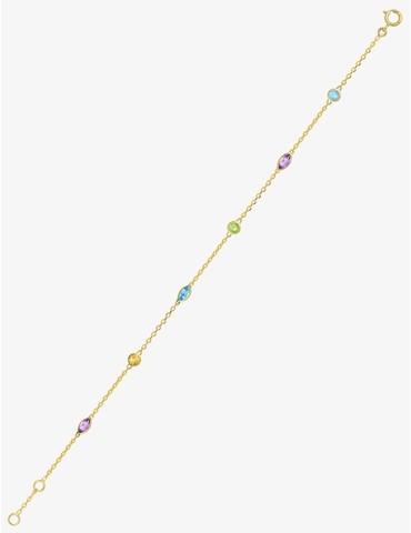 Bracelet or jaune 750 ‰ et...