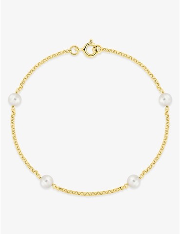 Bracelet or jaune 750 ‰ et...