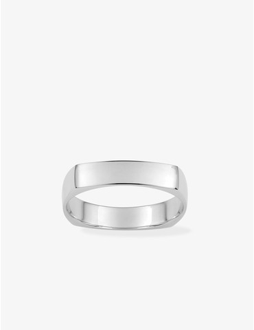 Alliance carrée argent...