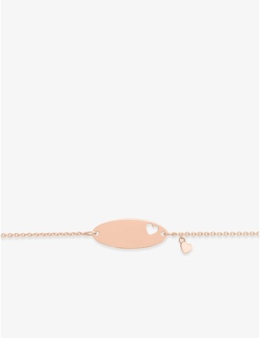Gourmette bébé or rose 750...