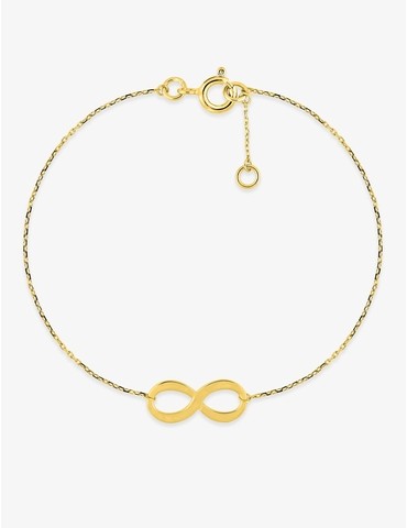 Bracelet infini or jaune 750 ‰