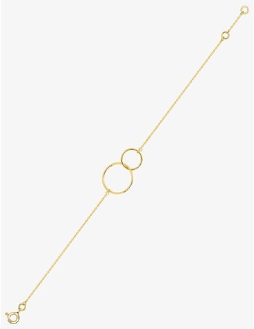Bracelet anneau double or...