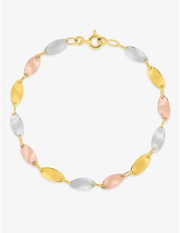 Bracelet fantaisie 3 ors 750 ‰