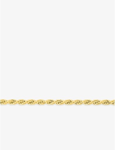 Chaîne corde or jaune 750 ‰...