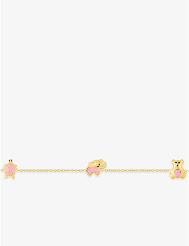 Bracelet enfant animaux or...