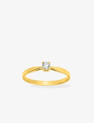 Bague solitaire or jaune...