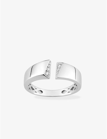 Bague fantaisie or blanc...