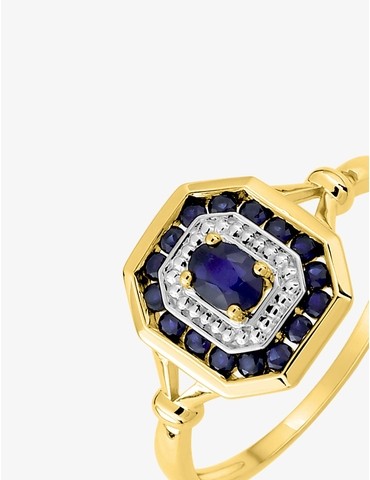 Bague bicolore or jaune 750...