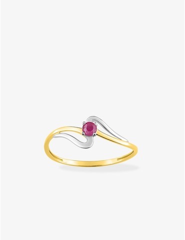 Bague or jaune 750 ‰,...