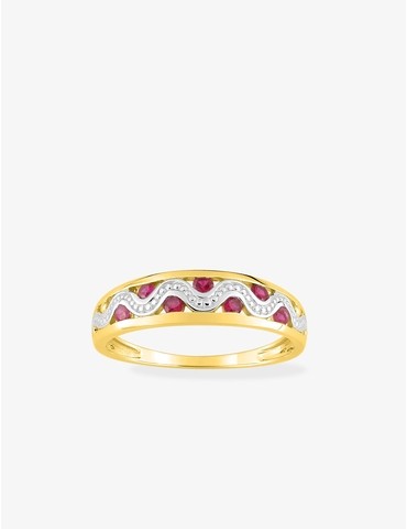 Bague or jaune 750 ‰,...