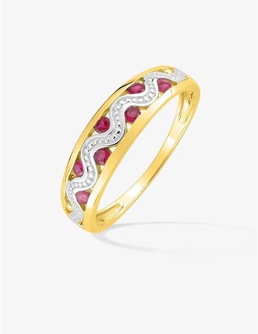Bague or jaune 750 ‰,...