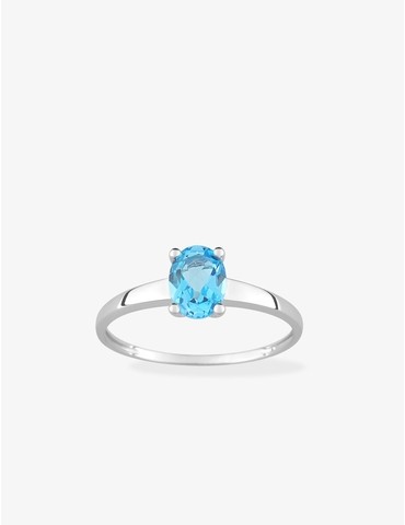 Bague or blanc 750 ‰ et...