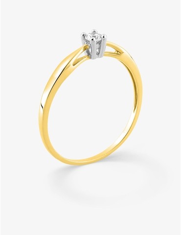 Bague bicolore or jaune 750...