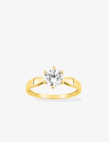Bague or jaune 750 ‰ et...