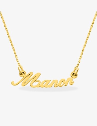 Collier prénom découpé...