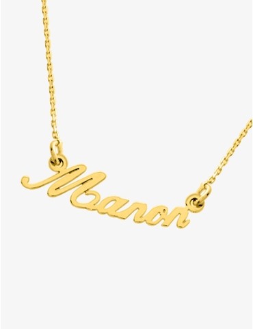 Collier prénom découpé...