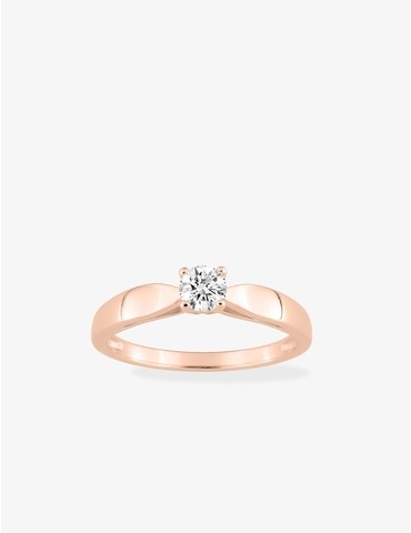 Bague solitaire plaqué or...