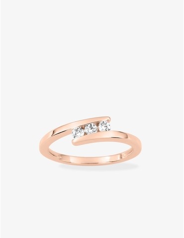 Bague trilogie oxydes de...
