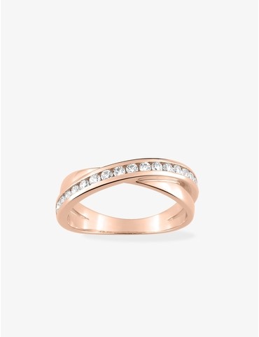 Bague anneaux croisés...