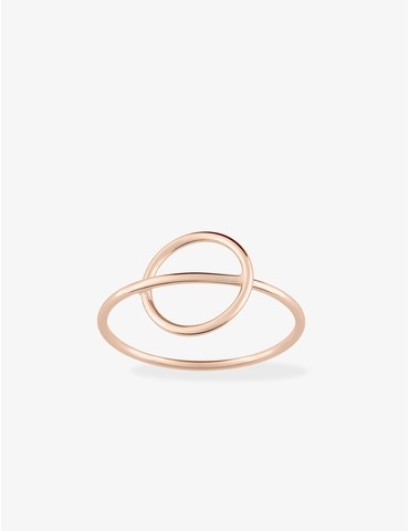 Bague cercle traversé...