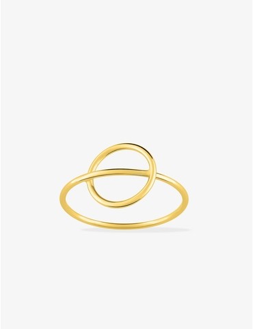 Bague cercle traversé...