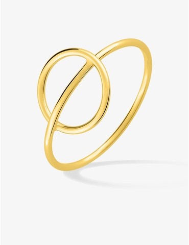 Bague cercle traversé...