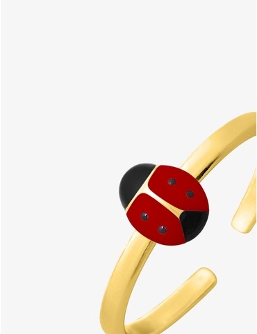 Bague coccinelle réglable...